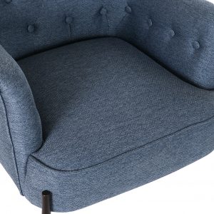 Sillón Butaca Poliéster Metal, estilo Scandi Urbal - Imagen 10