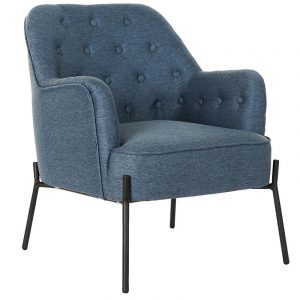 Sillón Butaca Poliéster Metal, estilo Scandi Urbal - Imagen 1