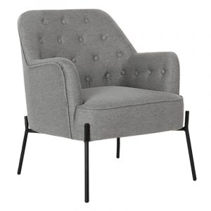 Sillón Butaca Poliéster Metal, estilo Scandi Urbal - Imagen 3