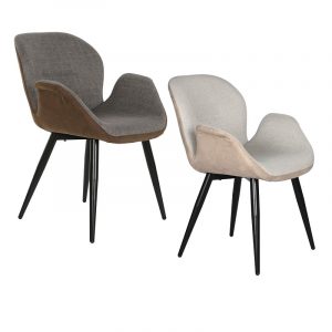 Silla estilo moderno Loft, para Comedor Salón de PU y Metal - Imagen 1