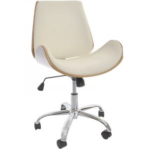 Silla Escritorio Oficina Giratoria estilo Moderno Elegante, en PU Metal - Imagen 2