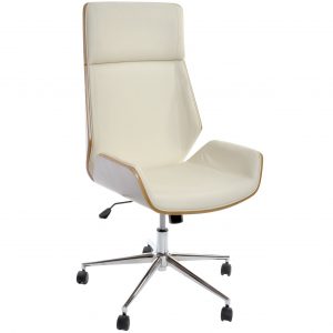 Silla Escritorio Oficina Giratoria Ergonómica Ruedas, en PU Metal - Imagen 6