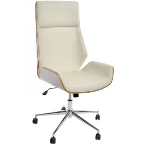 Silla Escritorio Oficina Giratoria Ergonómica Ruedas, en PU Metal - Imagen 3