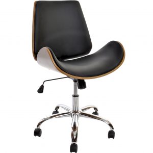 Silla Escritorio Oficina Giratoria estilo Moderno Elegante, en PU Metal - Imagen 8