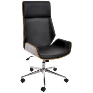 Silla Escritorio Oficina Giratoria Ergonómica Ruedas, en PU Metal - Imagen 2
