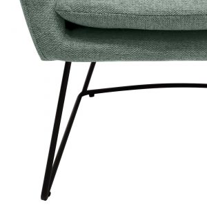 Sillón Lino Metal Verde Menta, estilo moderno Scandi - Imagen 21