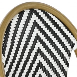 Silla Exterior Bistró Ratán Sintético, Metal Exterior Interior - Imagen 7