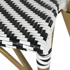 Silla Exterior Bistró Ratán Sintético, Metal Exterior Interior - Imagen 8