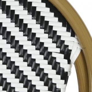 Silla Exterior Bistró Ratán Sintético, Metal Exterior Interior - Imagen 9