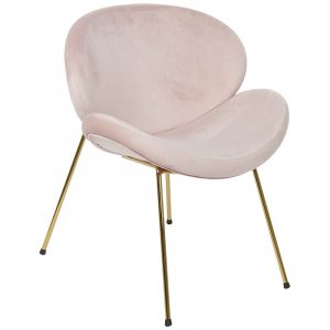 Silla Terciopelo moderno Glamour Comedor Salon, de madera y Metal - Imagen 1