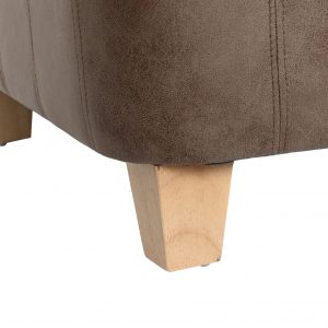 Sofá Chesterfield de 3 Plazas, Fabricado en Madera y Poliéster - Imagen 6