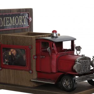 SET 2 Sujetalibros Madera Camión Bomberos Fotos - Imagen 4