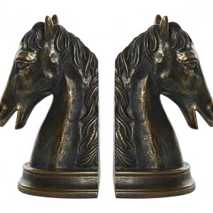 SET 2 Sujetalibros Deco Figuras Ajedrez Resina Cobrizo - Imagen 3