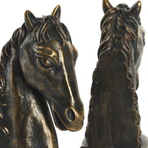 SET 2 Sujetalibros Deco Figuras Ajedrez Resina Cobrizo - Imagen 2