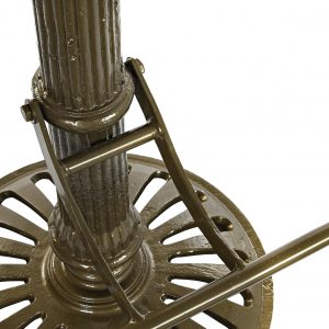 Taburete Diseño Vintage Retro, Asiento Metal Dorado Exclusivo - Imagen 3