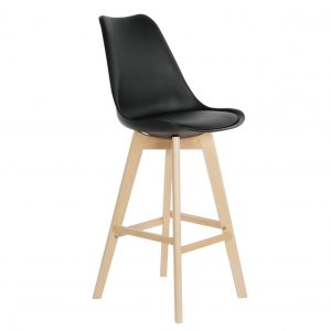 Deco Taburete Madera Haya PU, estilo Scandi, Distintos Colores - Imagen 9