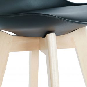 Deco Taburete Madera Haya PU, estilo Scandi, Distintos Colores - Imagen 29