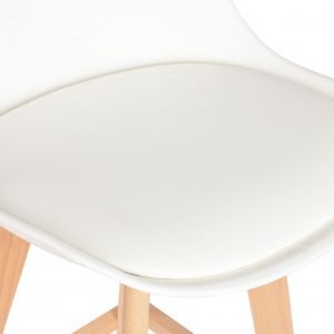 Deco Taburete Madera Haya PU, estilo Scandi, Distintos Colores - Imagen 22