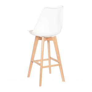 Deco Taburete Madera Haya PU, estilo Scandi, Distintos Colores - Imagen 16