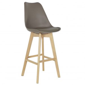 Deco Taburete Madera Haya PU, estilo Scandi, Distintos Colores - Imagen 7