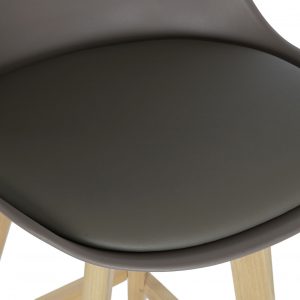 Deco Taburete Madera Haya PU, estilo Scandi, Distintos Colores - Imagen 21