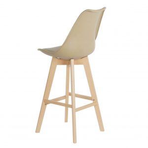 Deco Taburete Madera Haya PU, estilo Scandi, Distintos Colores - Imagen 18