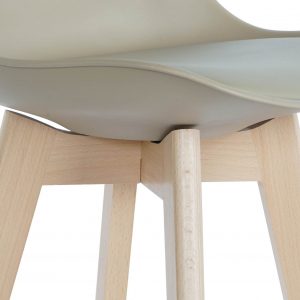 Deco Taburete Madera Haya PU, estilo Scandi, Distintos Colores - Imagen 30