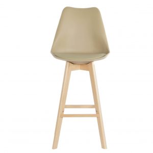 Deco Taburete Madera Haya PU, estilo Scandi, Distintos Colores - Imagen 10