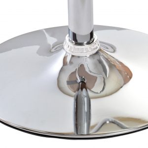 Silla Taburete Nogal Ajustable Cromado Nórdico Moderno Negro - Imagen 7