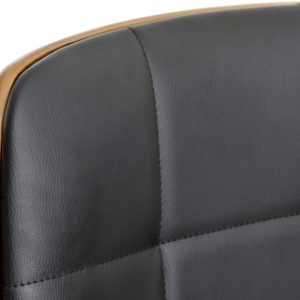 Silla Taburete Nogal Ajustable Cromado Nórdico Moderno Negro - Imagen 10