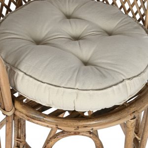 Taburete Ratan Cojin, ambiente Balines, Natural Interior Exterior - Imagen 2