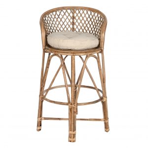 Taburete Ratan Cojin, ambiente Balines, Natural Interior Exterior - Imagen 7