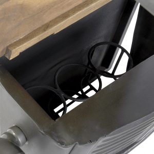 Botellero Pared Coche Motocarro Metal Acacia Negro, Vintage Retro - Imagen 3