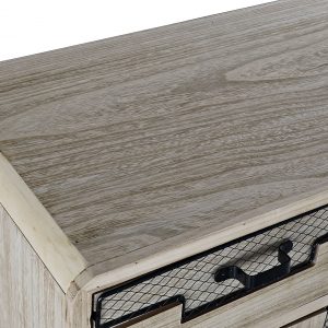 Mueble Bar Botellero, 9 Botellas, Madera Paulownia, estilo Loft - Imagen 6