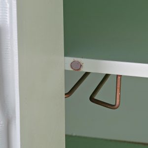 Mueble Bar Aparador Botellero, Madera Metal, Turquesa, estilo Moderno - Imagen 6