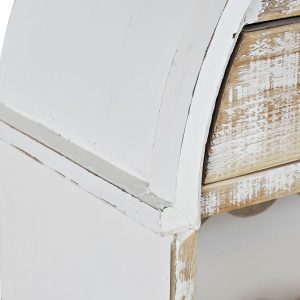 Botellero Mueble, 30 Botellas Madera Blanco, estilo Shabby Chic - Imagen 5