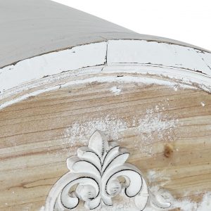 Botellero Mueble, 30 Botellas Madera Blanco, estilo Shabby Chic - Imagen 7