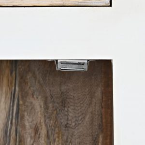 Botellero Mueble Bar Madera Mango Blanco Natural, 28 Botellas - Imagen 10