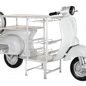 Botellero Moto Scooter Hierro Madera Mango, 3 Versiones, estilo Shabby - Imagen 11