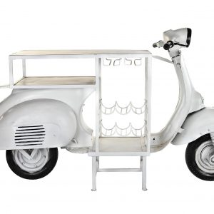 Botellero Moto Scooter Hierro Madera Mango, 3 Versiones, estilo Shabby - Imagen 5