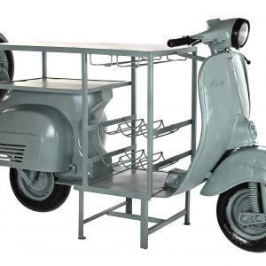 Botellero Moto Scooter Hierro Madera Mango, 3 Versiones, estilo Shabby - Imagen 12