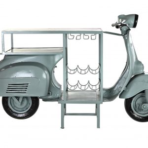 Botellero Moto Scooter Hierro Madera Mango, 3 Versiones, estilo Shabby - Imagen 6