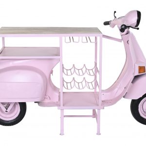 Botellero Moto Scooter Hierro Madera Mango, 3 Versiones, estilo Shabby - Imagen 7