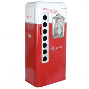 Botellero Hierro Cola Desgastado, Rojo Blanco estilo Vintage - Imagen 4