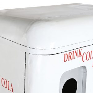 Botellero Hierro Cola Desgastado, Rojo Blanco estilo Vintage - Imagen 6