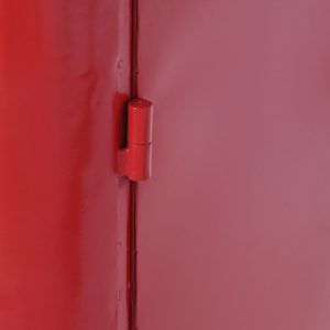 Botellero Hierro Cola Desgastado, Rojo Blanco estilo Vintage - Imagen 8