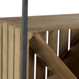 Botellero Abeto Metal Natural 15 Botellas estilo Cottage, Vintage - Imagen 4