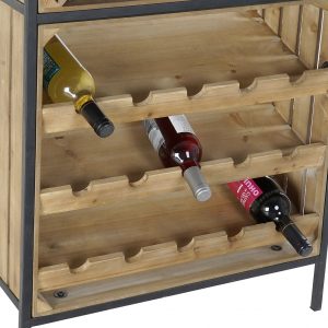 Botellero Abeto Metal Natural 15 Botellas estilo Cottage, Vintage - Imagen 6