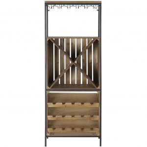 Botellero Abeto Metal Natural 15 Botellas estilo Cottage, Vintage - Imagen 2