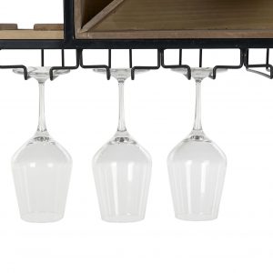 Botellero Madera Abeto MDF Metal, Cottage Vintage Retro - Imagen 2